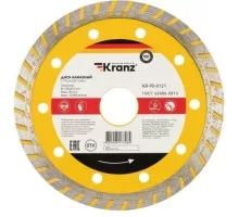 Алмазный диск универсальный Kranz KR-90-0121 отрезной Turbo 125x22,2x2,2x10мм