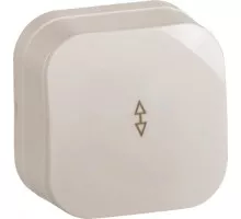 Выключатель проходной IEK GLORY ВСп10-1-0-ХК 1-клавишный 10А кремовый EVH12-K33-10