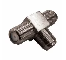 Переходник антенный REXANT 06-0022-A (3 гнезда F), тройник никель