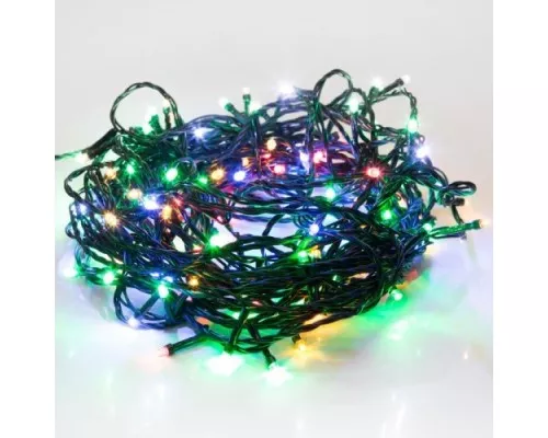 Гирлянда NEON-NIGHT ТВИНКЛ 10м темно-зеленый ПВХ, 80 LED МУЛЬТИ [303-049]