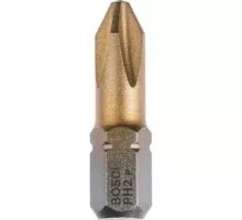 Бита для заворачивания BOSCH РH2х25 мм TIN (уп.10шт) 2607001547