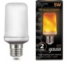 Лампа светодиодная GAUSS T65 t65 5w 20-80lm 1500k e27 flame led 157402105