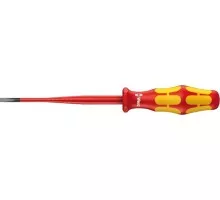 Отвертка шлицевая диэлектрическая WERA Kraftform Plus 100 VDE 160iS 0.6 x 3.5 x 100 мм WE-006440 WE-006440