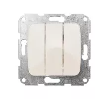 Выключатель Kranz DEA-B DEA 3кл с/у 10а мех. беж KR-78-0234