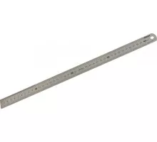 Линейка Biber 40163 400мм нерж. сталь, двухсторонняя шкала тов-172037