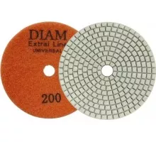 Алмазная тарелка на липучке DIAM АГШК 100*2,5 №200 Extra Line Universal (сухая/мокрая) 000674