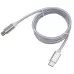 Кабель REXANT 18-1835 Type-C-Type-C, 2,4A, 1м, нейлон, белый