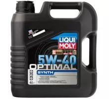 Масло моторное LIQUI MOLY SAE 5W40 Optimal Synth 4 л 3926 синтетическое 3926/2293