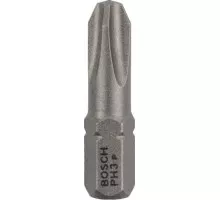 Бита для заворачивания BOSCH Extra Hard 25 мм PH3 3шт 2607001515