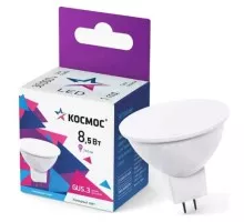 Лампа светодиодная КОСМОС 8.5w JCDR 220V GU5.3 6500K LkecLED8.5wJCDRC65