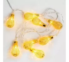 Гирлянда светодиодная Neon-Night Восточные фонарики 10 LED желтые 1,5 м прозрачный ПВХ 303-071