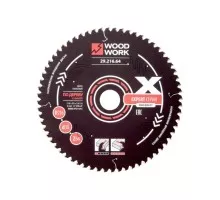 Пильный диск по дереву WOODWORK 216x2,4/1,6x30 Z=64 A=-5 29.216.64