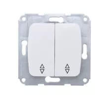 Выключатель Kranz DEA-B DEA 2кл прох. с/у 10а мех. белый KR-78-0207