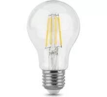 Лампа светодиодная филаментная GAUSS A60 filament а60 10w 970lm 4100к е27 led 102802210