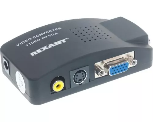 Конвертер REXANT 17-6932 BNC/RCA + S-video на VGA Конвертер REXANT 17-6932 BNC/RCA + S-video на VGA