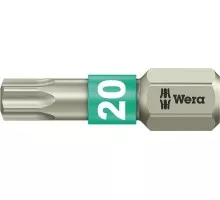 Бита для заворачивания, нержавеющая сталь WERA 3867/1 TS TX20, 25 мм WE-071034 WE-071034