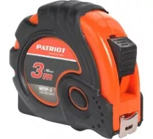 Рулетка PATRIOT MTP-3 3м, ударопрочный корпус, обрезиненная 350005003