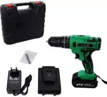 Дрель-шуруповерт аккумуляторная ZITREK Green Impact 21V ударная 063-4044