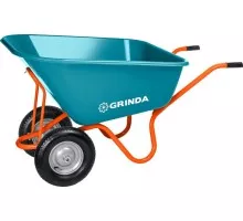 Тачка садовая GRINDA GP-1 ударопрочный пластиковый кузов 260л г/п 120кг 422401