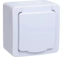 Розетка IEK Гермес Plus РСб20-3 1-м оп 16а ip54 с заземл. с крышкой ERMP12-K01-16-54-EC
