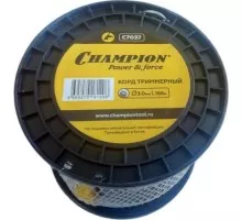 Леска триммерная CHAMPION C7037 aluminium 3.0мм*168м (круглый)+нож