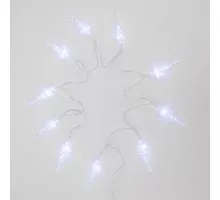 Гирлянда светодиодная Neon-Night Сосульки 1,5 м прозрачный ПВХ, 10 LED, белый 303-094