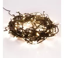 Гирлянда NEON-NIGHT ТВИНКЛ 15м темно-зеленый ПВХ, 120 LED теплый белый 303-056
