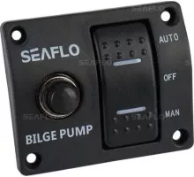 Панель бортового питания SEAFLO SFSP-015-02 с трехпозиционным переключателем, 12V/24V SFSP-015-02
