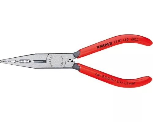 Плоскогубцы для снятия изоляции KNIPEX 1301160 160 мм и опрессовки контактов [KN-1301160]