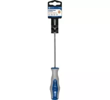 Отвертка шлицевая Кобальт 646-263 ultra grip sl 5,0х150 мм cr-v, двухкомпонентная ру