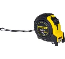 Рулетка STAYER MASTER 5м / 19мм в ударостойком обрезиненном корпусе 34025-05_z01