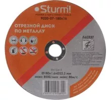 Отрезной круг по металлу STURM 9020-07-180x16